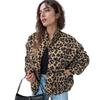 2025 Herbst/Winter Retro Leopardenmuster Damen Pelzig Locker Lässig Jacke