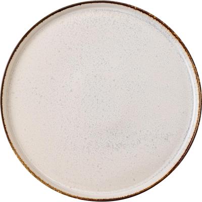 Minoru Pottery Solo 230 Plate, Ecru Beige