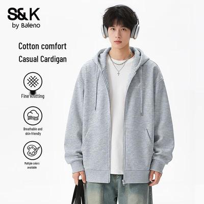 Baleno S&K Men's Hooded Knit Cardigan Sweatshirt