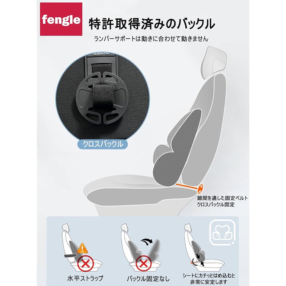 [Influencer Recommended] Lumbar Support Headrest Car Backrest with Memory Foam Interior, 10,000