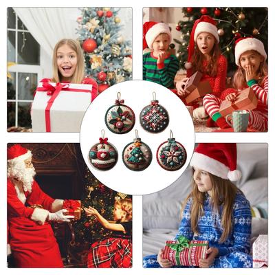 Christmas Felt Crafts Project Sewing Decoration Reusable Christmas Felt Patch Kit For Embroidery Decorating Holiday Halloween