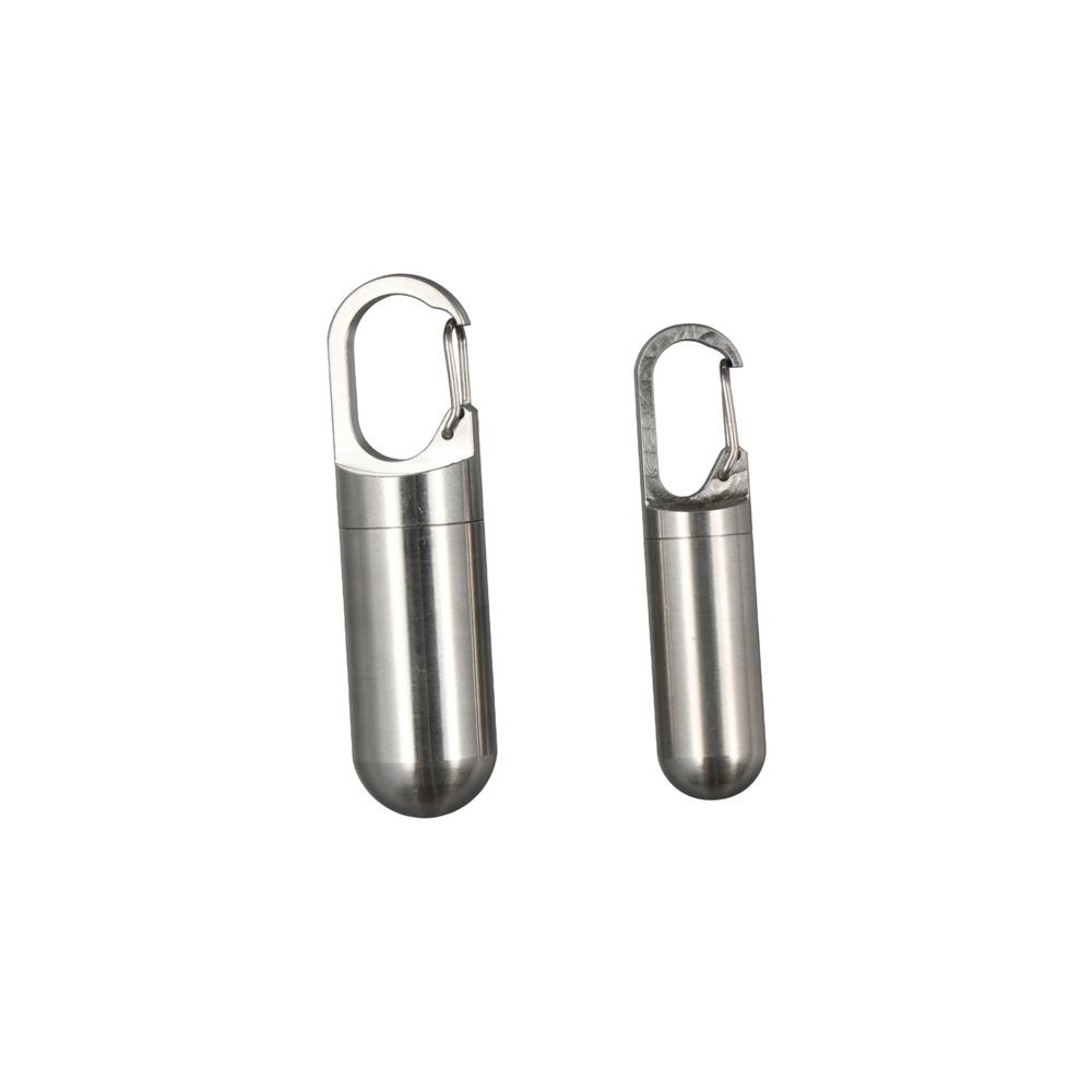 Pill Tablet Container Stainless Steel Pill Organizer Pill Box Travel Pill Case Granule Storage Box