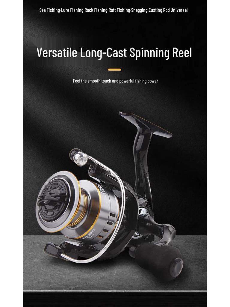 All-Metal Spool Spinning Reel for Sea Fishing Lure Rods
