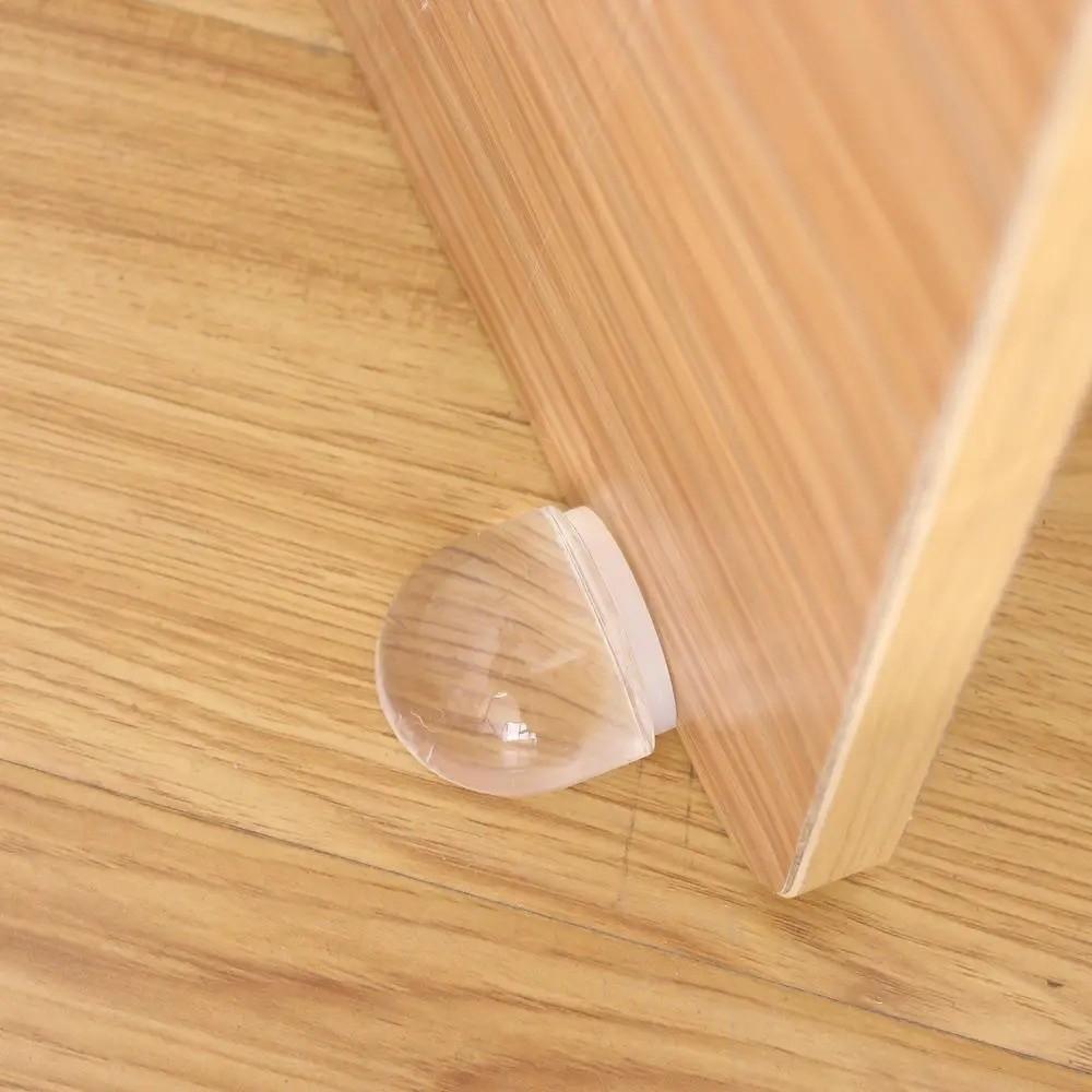 4Pcs Self Adhesive Door Holder Transparent Door Buffer Protector Door Stop  Furniture Protection