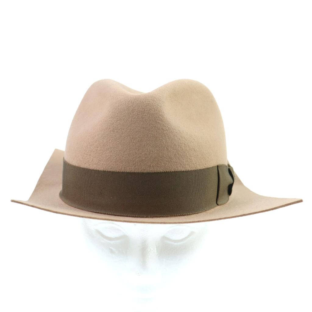 Excellent Vivienne Westwood hat  Ribbon Felt Square Brim Fedora 219161 VH36 Used