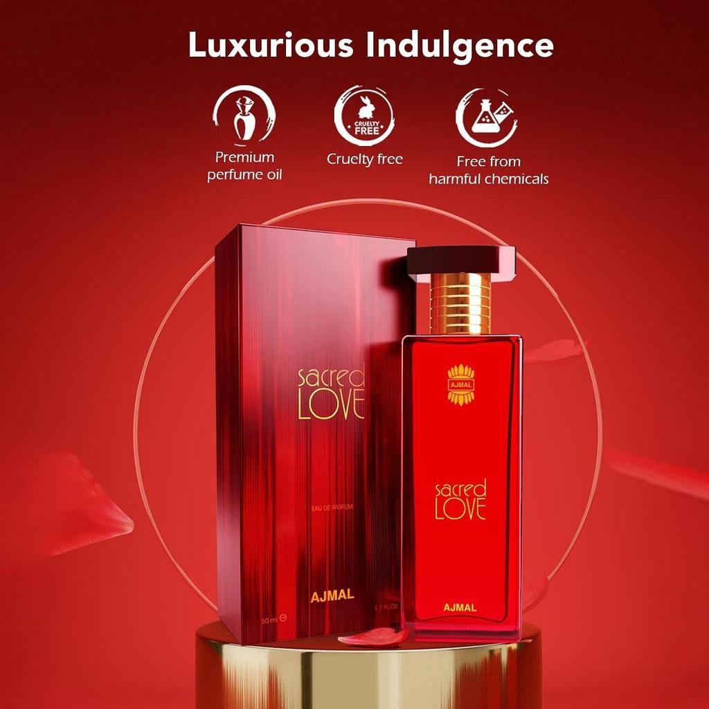 Ajmal Sacred Love EDP Floral Perfume for Women, 50 Ml