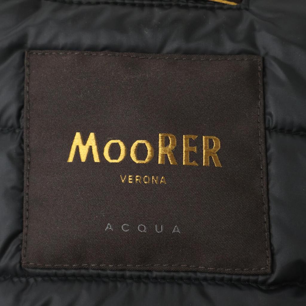 MOORER Excellent Condition ONIRO-STP Technical Fabric ACQUA PROOF Bhutan Quilted Goose Down Hoodie Jacket 48 blackUsed