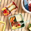 3 Piece Leak Proof Lunch Box Set Microwavable with Lunch Bag and Cutlery Lunch Container Plastic with Compartments Soup Bowl