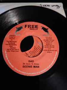 

7inch Record BEENIE MAN - Bad NONE Free Willy Jamaica Reggae, Ska & Dub Used