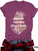 New Summer Women's Short Sleeve Striped Letter T-shirt - European & American Trend
