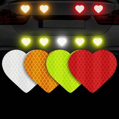 5 Stück reflektierende Aufkleber, Auto-Reflektorstreifen, Nachtwarnung LKW-Reflektoraufkleber, personalisierte kreative Aufkleber