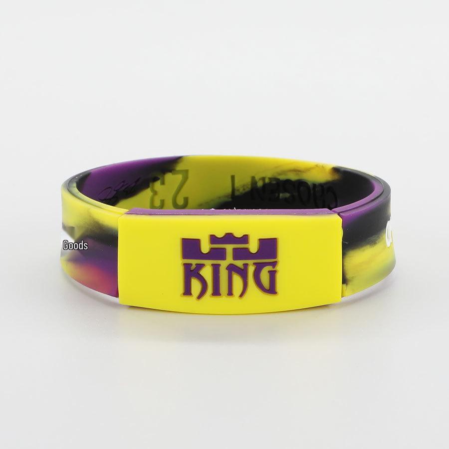 NBA Luminous Silicone Bracelet: Curry, Durant, James, Irving Edition, 20cm Snap Closure.