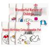 Portable Children's Mini Coloring & Doodle Book: Early Education Art with Stick Figures & Characters