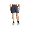 Under Armour UA Project Rock Solid Color Loose Mid Waist Drawstring Sports Shorts Men shorts Gray 1383186-044