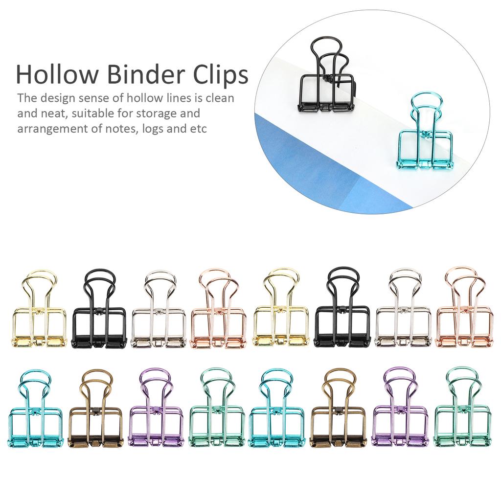 Hollow Dovetail Clip MultiColor Tail Clips Paperclip Decorative Tool(L )