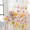 1PC nadruk motyla przezroczysta firana z tiulu do dekoracji kuchni do domu dostosuj NAPEARL