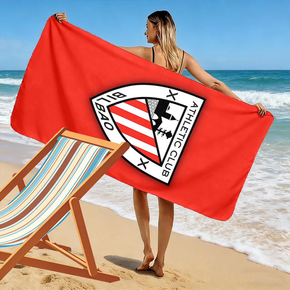 Athletic Club Bilbao Logo Handtuch Ein Muss für den Strandurlaub