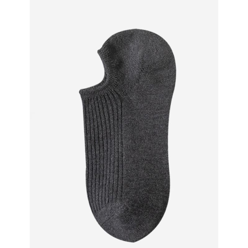 Spring and Summer Invisible Short Socks, Double-needle Solid Color Anti-pilling Cotton Socks, Business Socks