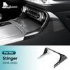 Prawdziwa Pokrywa z Włókna Węglowego Do Kia Stinger 2018      Samochód z Kierownicą po Lewej Stronie Centralna Ramka Klimatyzacji Akcesoria do Wnętrza