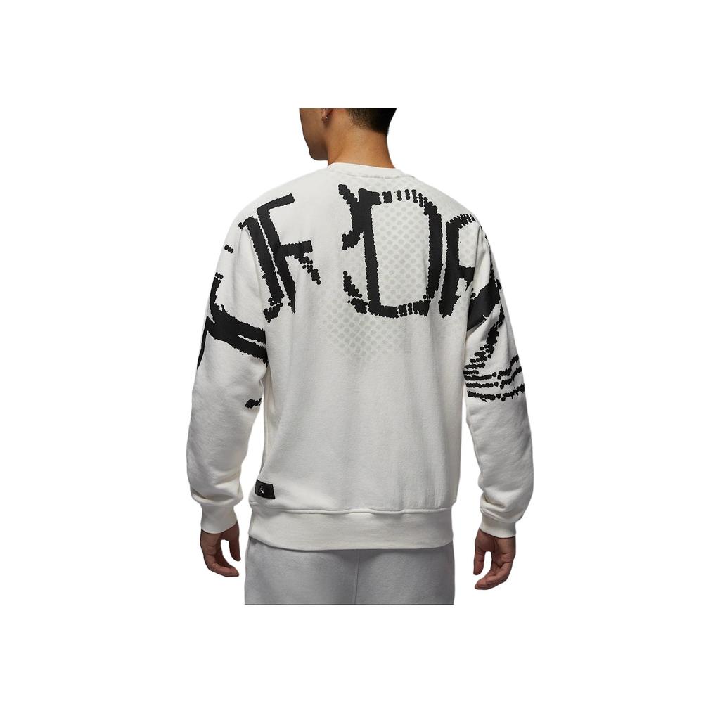 Jordan Logo Round Neck Long Sleeve Sweatshirt Men sweatshirt White HQ8825-133