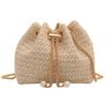 Fashionable 2024 Trendy Weave Korean Style Chic Bucket Bag For Women With Soft Texture