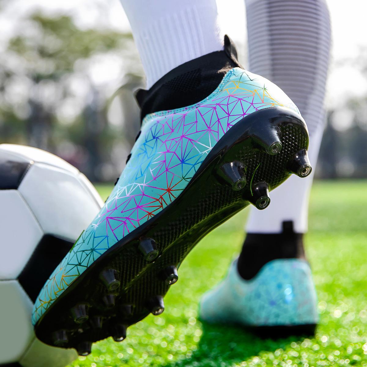 Мужские футбольные бутсы подростковые дышащие футбольные бутсы профессиональная игровая — фото 17