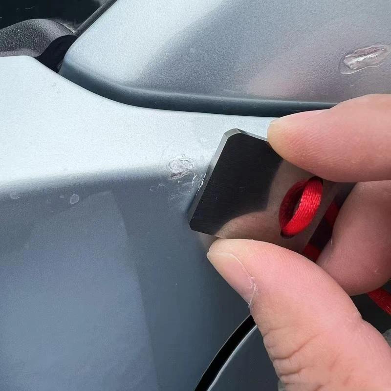 Autolackentferner Schaber, Punktreparaturwerkzeug für Flecken auf harten Oberflächen & Läuferlack, Auto Polierfolie Reinigungs Schaber