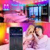 RGB LED Strip Lights 600LEDs 5050RGB Light Strip IP65 Waterproof LED Tape Light APP Control Adjustable Brightness Timing Function