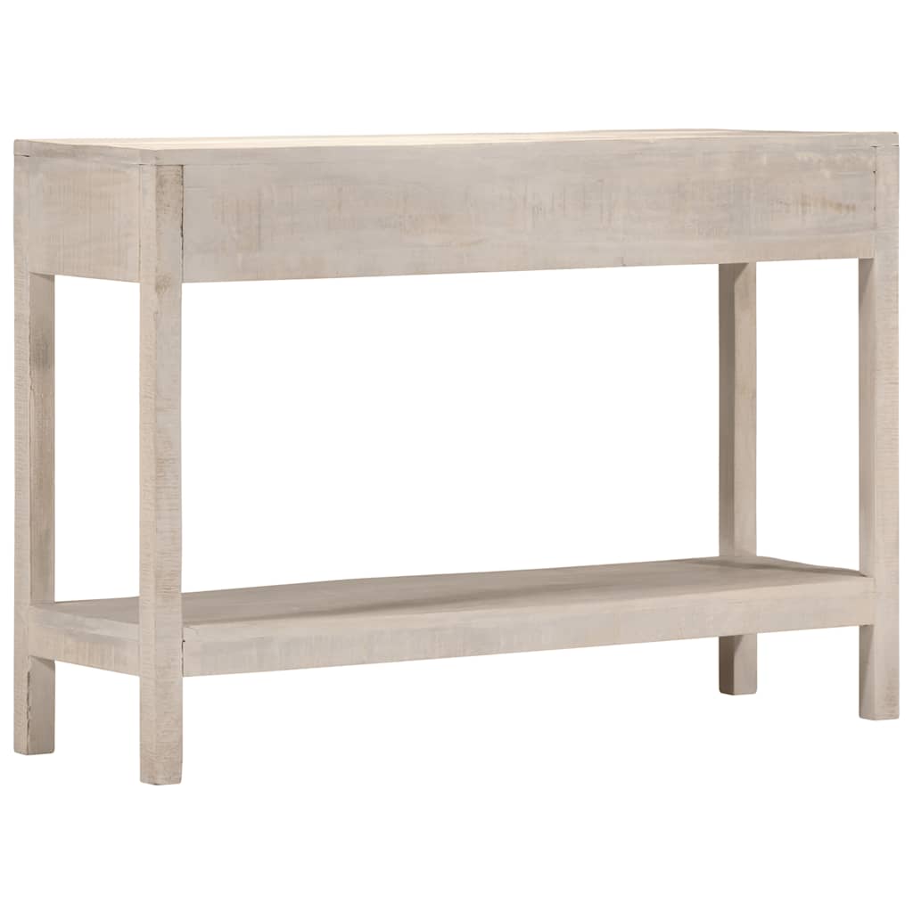 Vidaxl Stolik Konsolowy, Biały, 110X35X75 Cm, Lite Drewno Mango