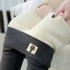 Women's High Waist Fleece Lined Leggings Pants Slim Fit Thermal Winter Casual Jeggings