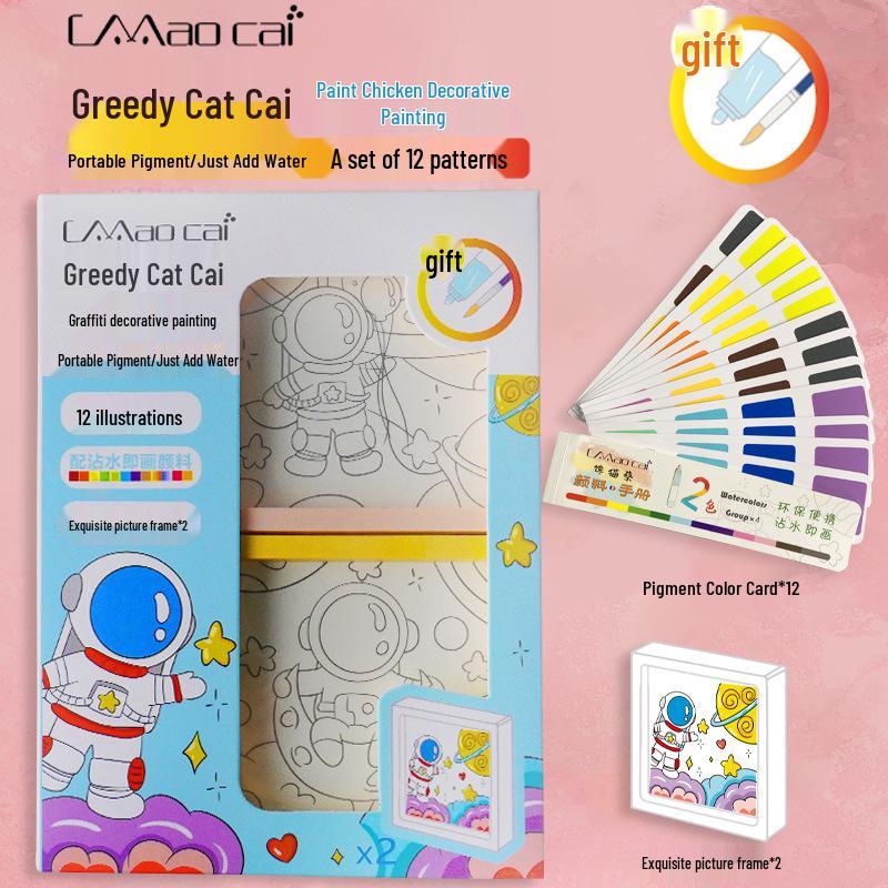 

Выдвижной акварельный рулон для рисования и раскрашивания: Набор для рисования для студентов «Все в одном» с пигментами и карточками