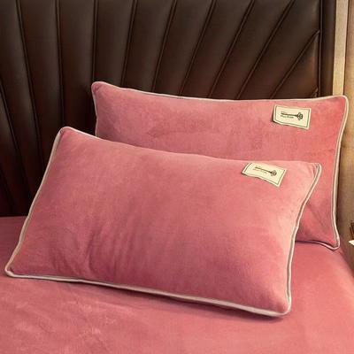 Velvet Pillowcase 2PCS Flannel Warm Bedding Pillowcases Pillow Case Soft Covers for Sleeping Pillow Home Textile (no Pillow)