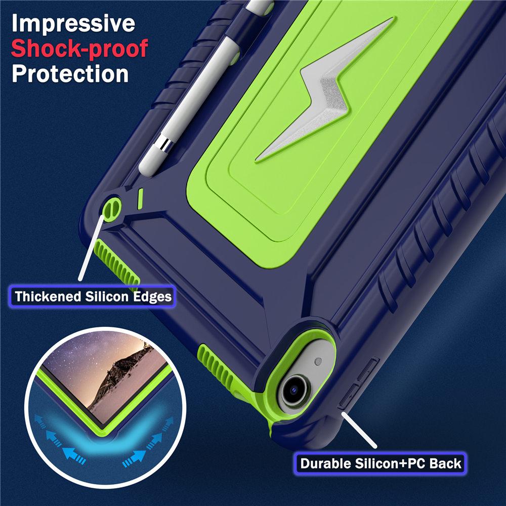 Pouzdro pro iPad A16 11. generace 2025, brnění, stojánek, odolné, pro iPad 10. generace 10,9" (2025), odolné, s popruhem
