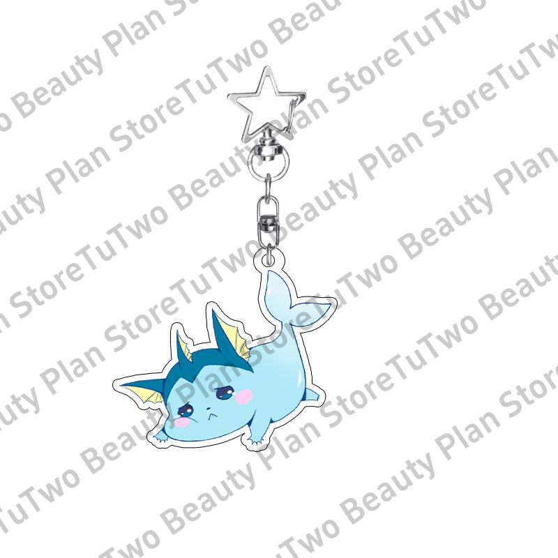 

Cartoon Anime Eevee Umbreon Jolteon Leafeon Sylveon PKM Cute Figure Acrylic Keychain Pendant Girls Boys Charm Decoration Gifts about 5cm
