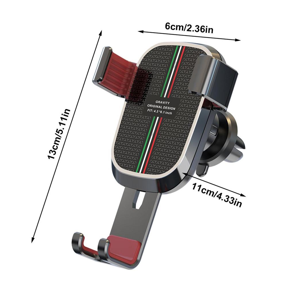 

Автомобильный держатель Gravity для телефона, зажим для крепления на вентиляционное отверстие, подставка для мобильного телефона, устойчивая к сотрясениям, поддержка GPS-телефона чёрный
