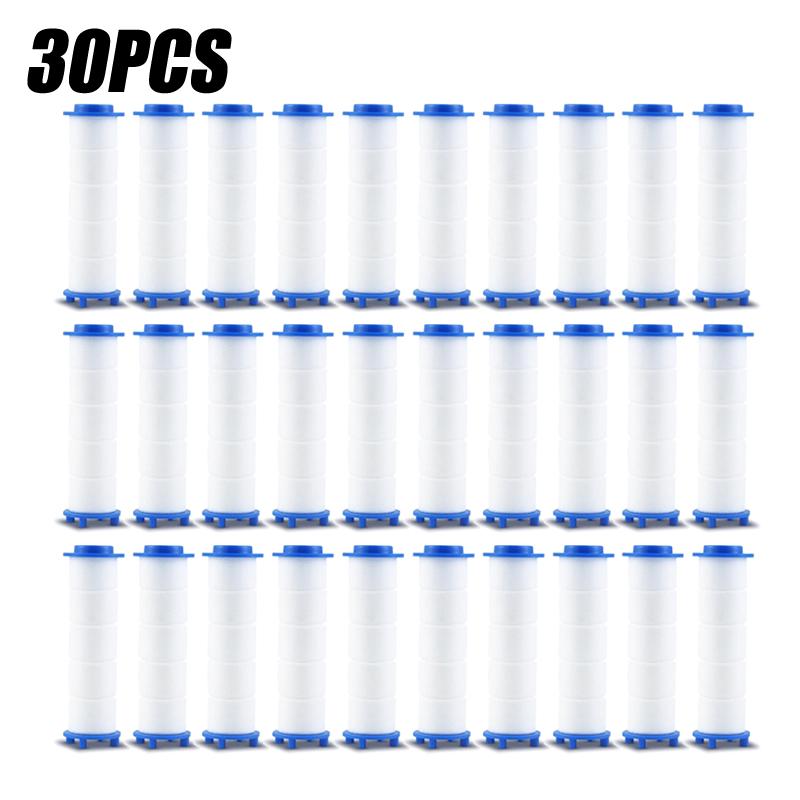 50KS Náhradní filtr sprchové hlavice Sprchová hlavice Odstraňuje Chlór/Fluorid/Tvrdou vodu/Vodní kámen Hygienické Koupelnové Doplňky