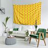 Klassisches Rot-Gelbes Polka-Dot-Muster Wandteppich Dekor Kunst Ästhetische Wandteppiche für Wohnzimmer Heimwandtuch Wandbehang
