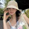 Mint Mambo Summer Women's Sun Protection Hat Seaside Versatile Bucket Hat Large Brim Foldable Sun Hat Straw Hat