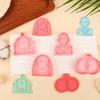 1/4Pcs 3D Valentine'S Day Wedding Cookie Cutters Biscuit Mold Cookie Mould Stamp Party Decor Baking Tools
