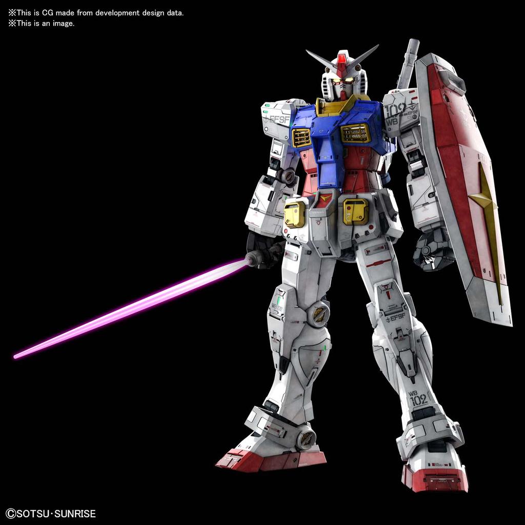 PG UNLEASHED Mobile Suit Gundam RX-78-2 Gundam 1/60 Scale Color-coded Plastic Model