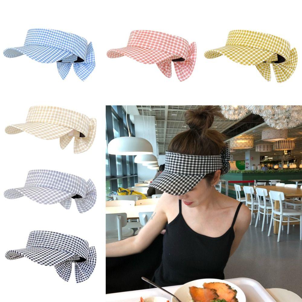 

Cotton Sun Visor Hat UV Protection Sunscreen Hat Fashion Sun Protection Hat Outdoor жовтий