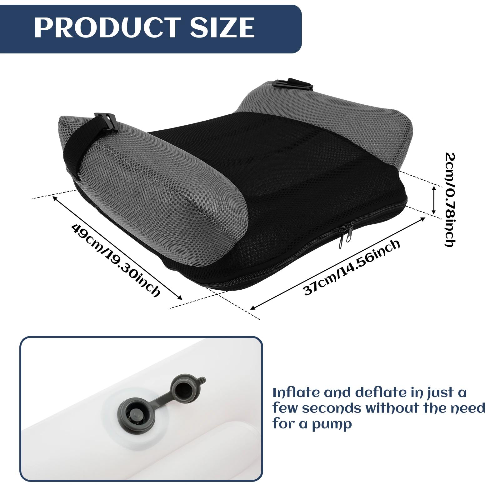 

Soft Kids Booster Seat Portable PVC Comfort Chair Cushion Inflatable Travel Backless Space Saving Easy Fold With Bag