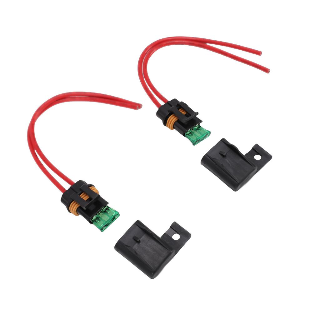 2PCS 12AWG Fuse Holders with 30A Standard Blade Fuse Water Proof Cover Kit for ATO ATC Car RV Truck Boat 20CM
