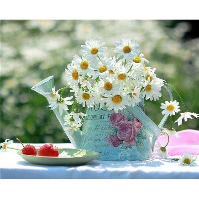 Flower Diamond Painting Accessories 5D DIY Diamond Mosaic Embroidery Cross Stitch Full Round Square Rhinestone Home Decoration