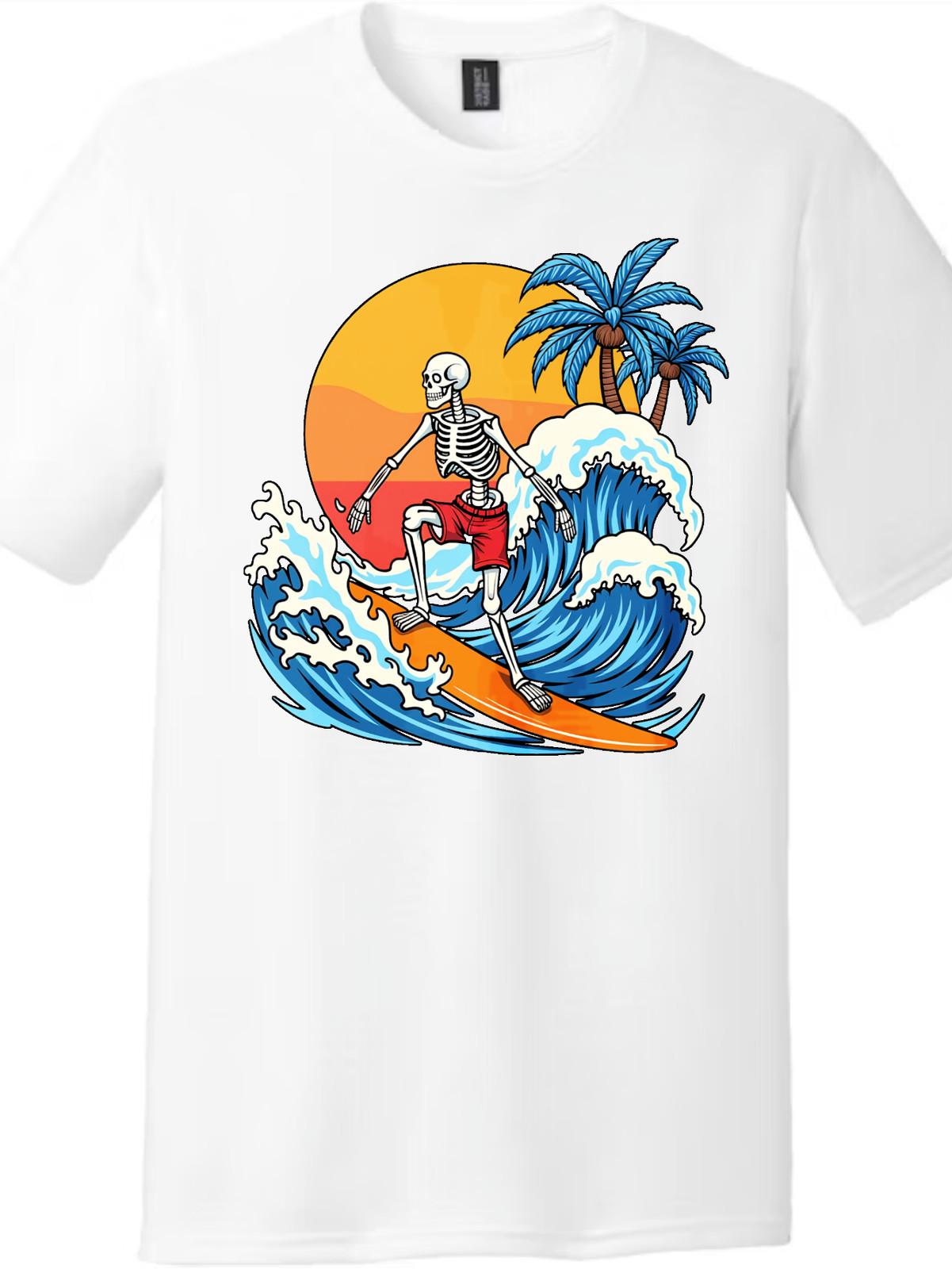 urfing Skeleton Graphic Tee | Beach Summer Unisex T-Shirt S