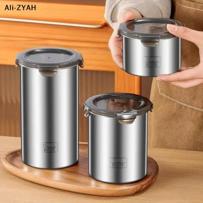 1Pc 2025 New Stainless Steel Sealed Container 500/900/1400m Storage Jars Fresh Food Organizer Kitchen Tool