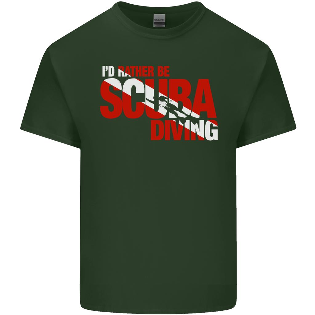 Id Rather Be Scuba Diving Diver Dive Unisexs Light Cotton TShirt