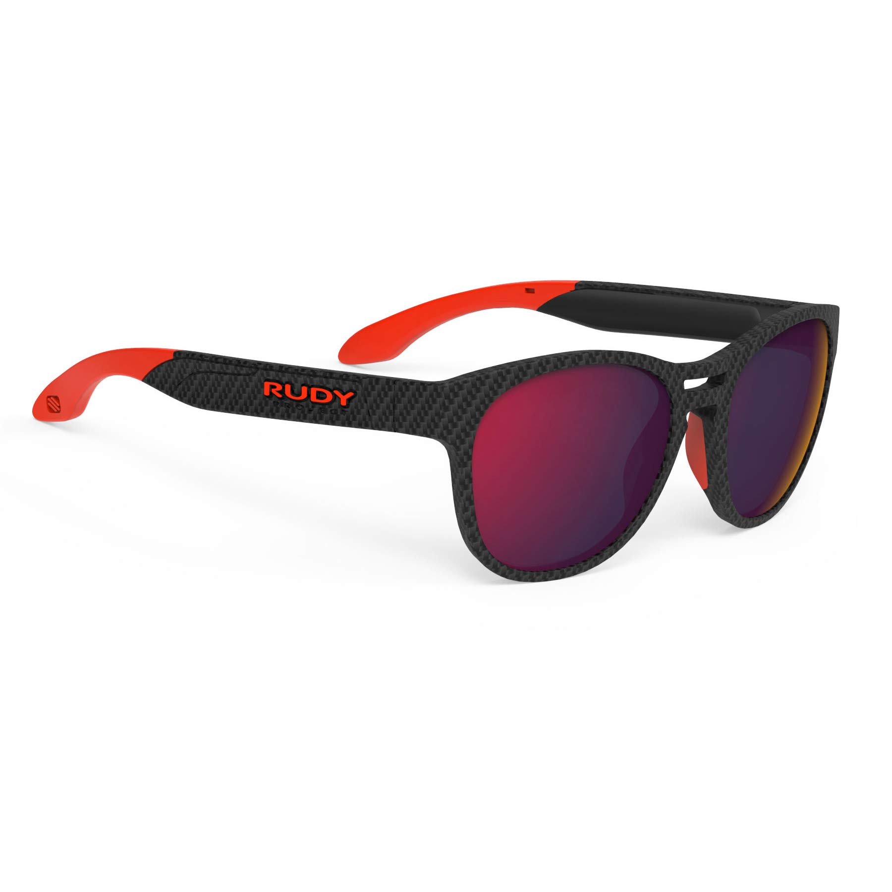 

RUDY PROJECT Sports Sunglasses for Road and SPINAIR 56 Carbon Frame with Polar 3FX HDR Red Lenses Bikes, Cycling, Marathons, Jogging, Triathlons,