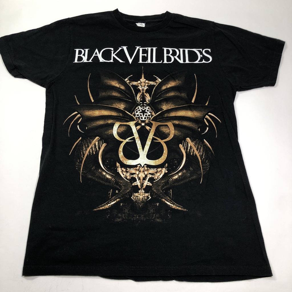 Black Veil Brides BVB Logo size L Large Black T Shirt Vtg Band Tour Merch Tee