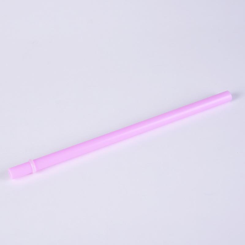 12Mm Aperture Straw Multi-Color Solid Color Plastic Cup Accessories Pp Straw Non-Disposable Straw With Ring